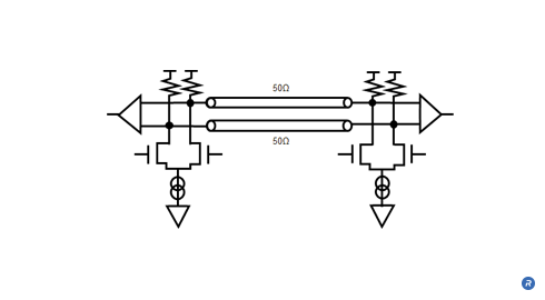 Fully Differential Memory Architecture example - Differential signaling circuit diagram