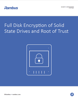 Full Disk Encryption of Solid State Drives and Root of Trust Cover