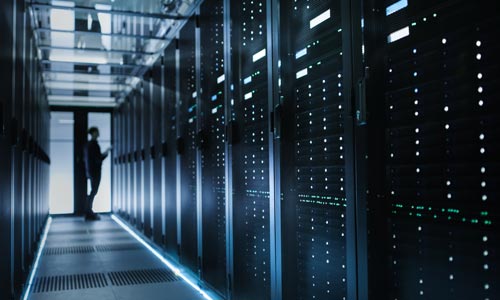 data center stock image