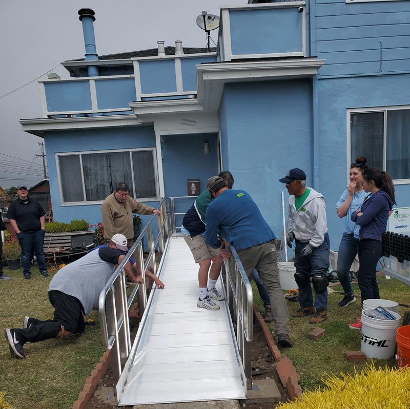 Rambus team building a ramp