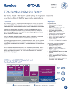 ETAS-Rambus iHSM-64x Family Product Brief thumbnail