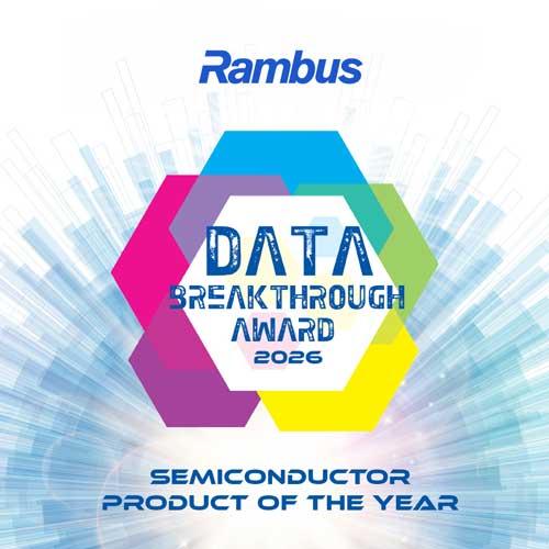 Rambus DDR5 RDIMM 8000 Chipset Named Semiconductor Product of the Year from the Data Breakthrough Award